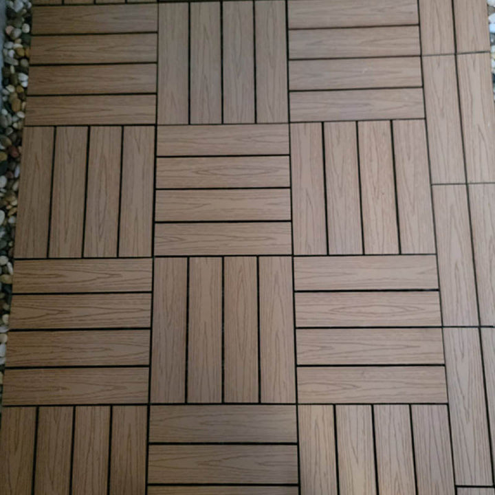 Lisslune | Classic square terrace tiles solid color composite tiles for outdoor use