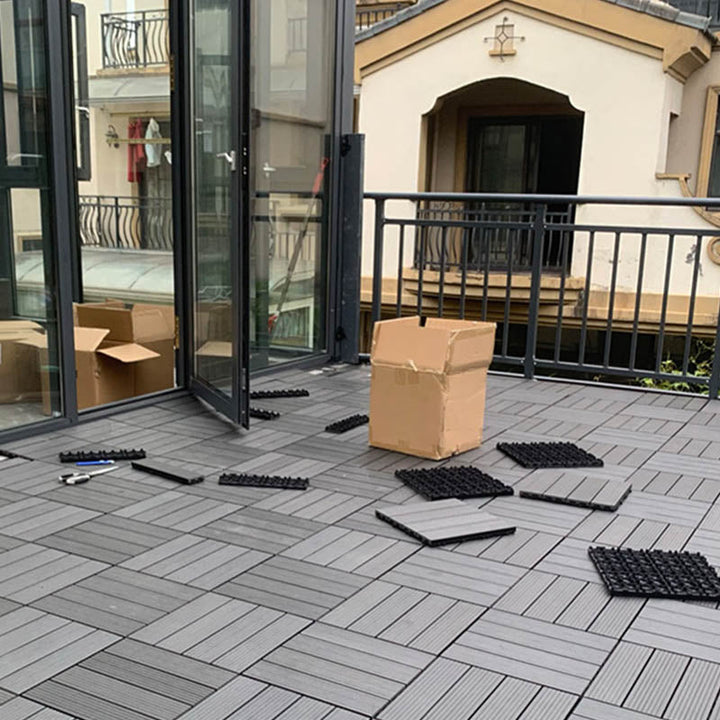 Lisslune | Classic square terrace tiles solid color composite tiles for outdoor use