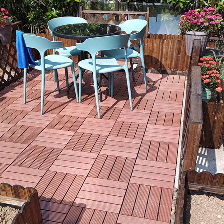 Lisslune | Classic square terrace tiles solid color composite tiles for outdoor use