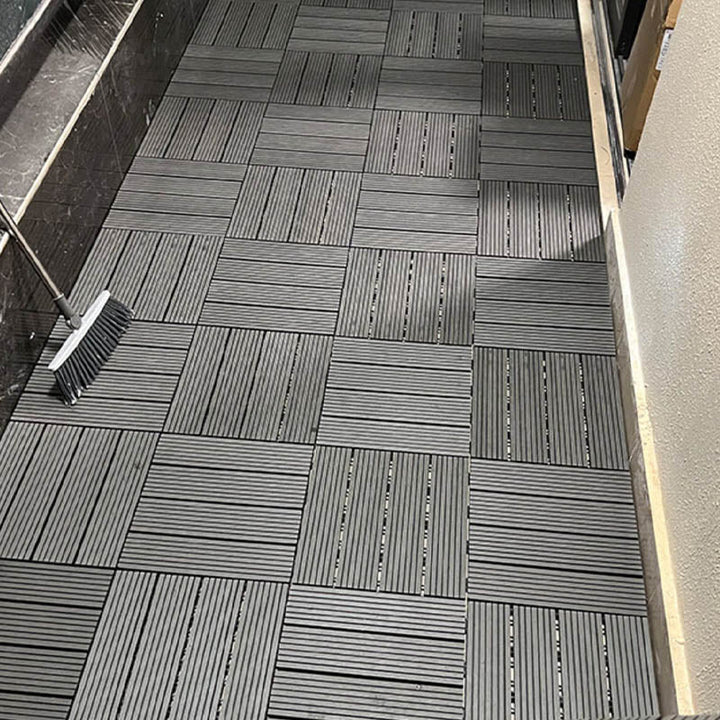 Lisslune | Classic square terrace tiles solid color composite tiles for outdoor use