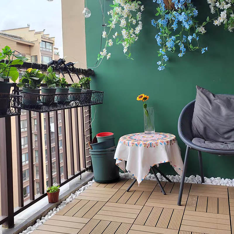Lisslune | Classic square terrace tiles solid color composite tiles for outdoor use