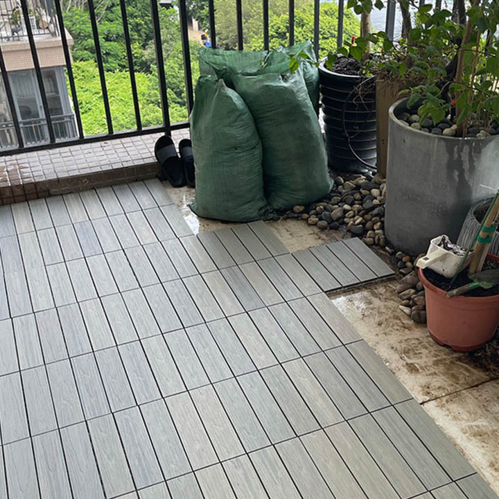 Lisslune | Classic square terrace tiles solid color composite tiles for outdoor use