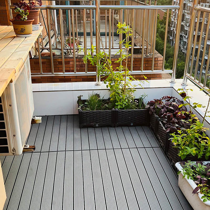 Lisslune | Classic square terrace tiles solid color composite tiles for outdoor use