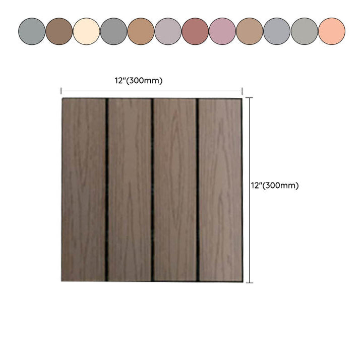 Lisslune | Classic square terrace tiles solid color composite tiles for outdoor use