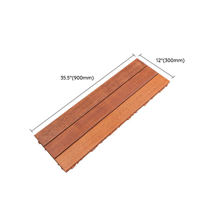 Lisslune | Classic wooden deck tiles connecting composite patio tiles