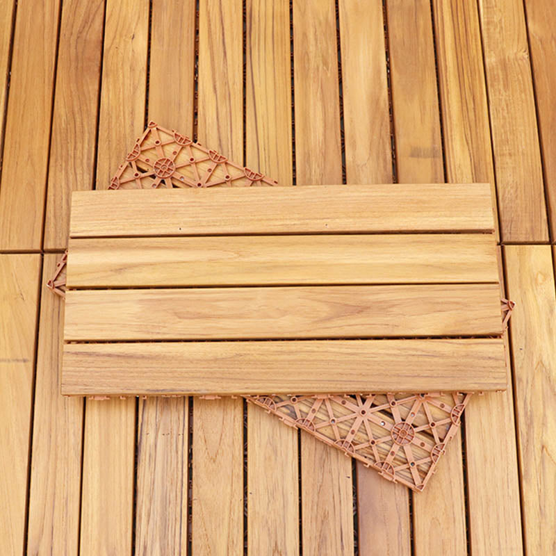 Lisslune | Connected outdoor floor tiles wooden planks