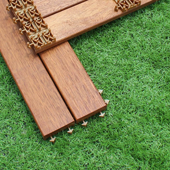 Lisslune | Basic Wood Tile Set Composite Layable Patio Tiles