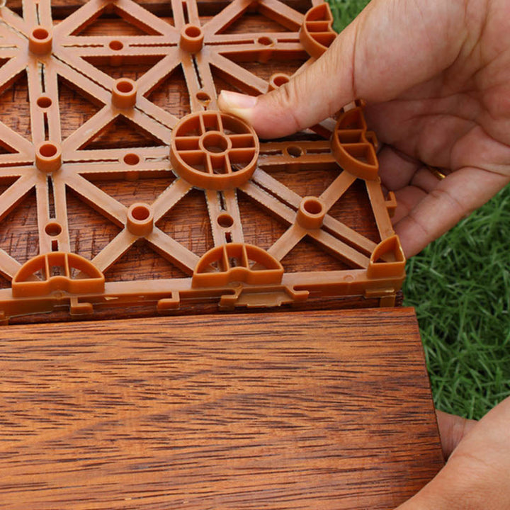 Lisslune | Wood Decking Waterproof Composite Paving Tiles