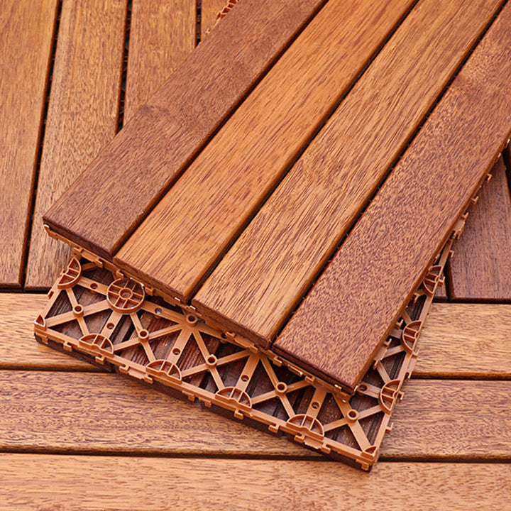 Lisslune | Wood Decking Waterproof Composite Paving Tiles