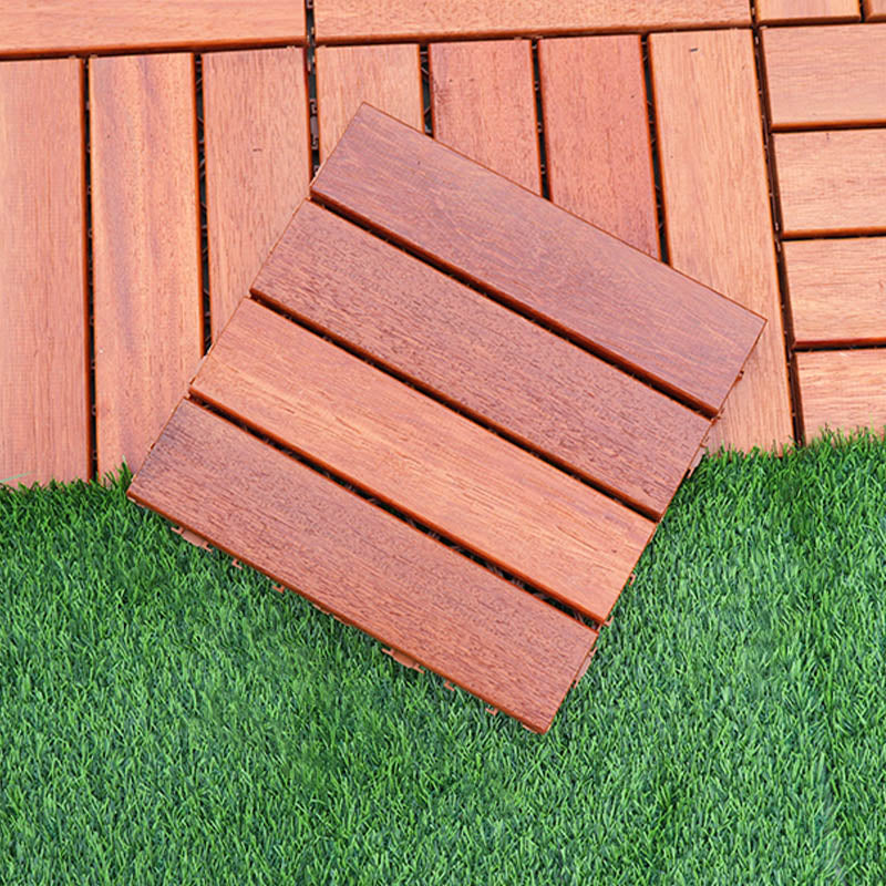 Lisslune | Classic Terrace Decking Natural Wood Waterproof Smooth Outdoor Flooring