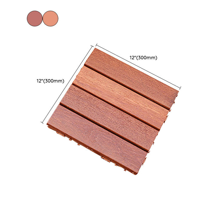 Lisslune | Classic Terrace Decking Natural Wood Waterproof Smooth Outdoor Flooring
