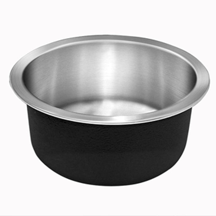 Lisslune | Contemporary Single Basin Kitchen Sink Round Stainless Steel Sink with Drain Strainer Set