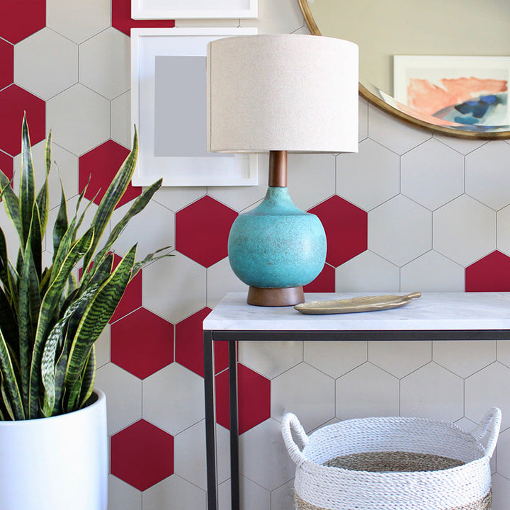 Lisslune | Peel and Stick Tiles Hexagonal Peel and Stick Backsplash 20 Pack