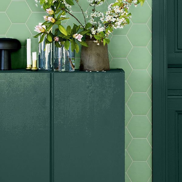 Lisslune | Peel and Stick Tiles Hexagonal Peel and Stick Backwall 20 Pack for the Bathroom