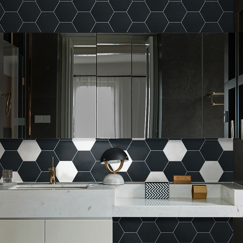 Lisslune | Hexagonal Peel and Stick Tiles Modern Peel and Stick Backsplash 20 Pack for the Bathroom