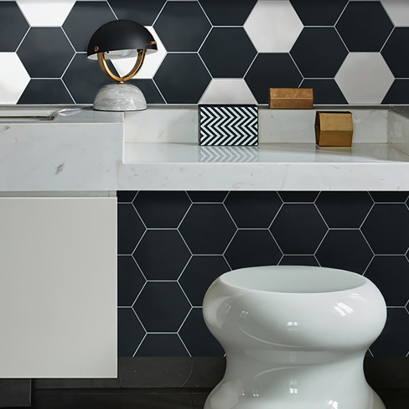 Lisslune | Hexagonal Peel and Stick Tiles Modern Peel and Stick Backsplash 20 Pack for the Bathroom
