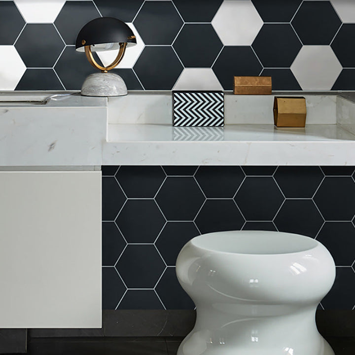 Lisslune | Hexagonal Peel and Stick Tiles Modern Peel and Stick Backsplash 20 Pack for the Bathroom