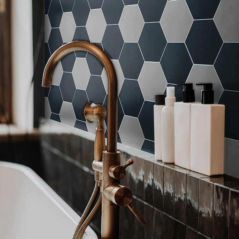 Lisslune | Hexagonal Peel and Stick Tiles Modern Peel and Stick Backsplash 20 Pack for the Bathroom