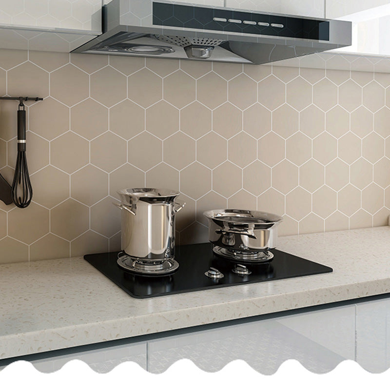 Lisslune | Hexagonal Peel-and-Stick Tiles Mosaic Tile Peel-and-Stick Backsplash