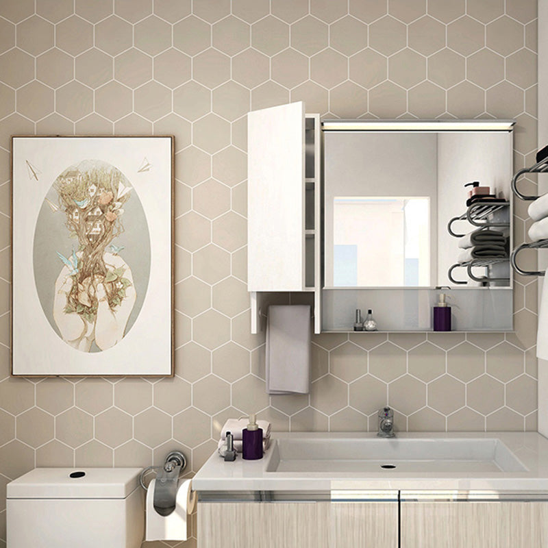 Lisslune | Hexagonal Peel-and-Stick Tiles Mosaic Tile Peel-and-Stick Backsplash
