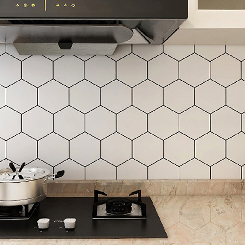 Lisslune | Hexagonal Peel-and-Stick Tiles Mosaic Tile Peel-and-Stick Backsplash