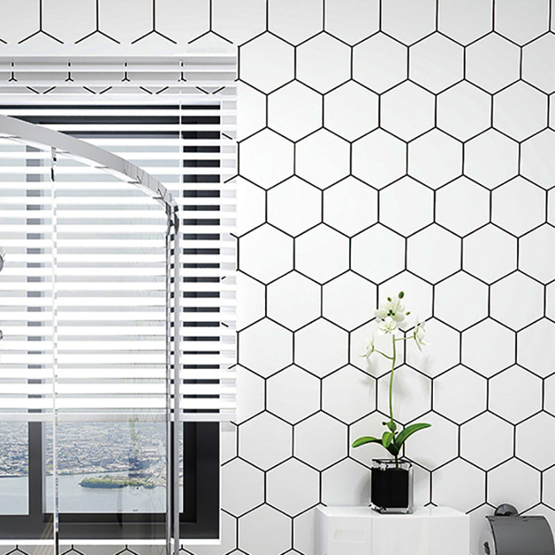 Lisslune | Hexagonal Peel-and-Stick Tiles Mosaic Tile Peel-and-Stick Backsplash