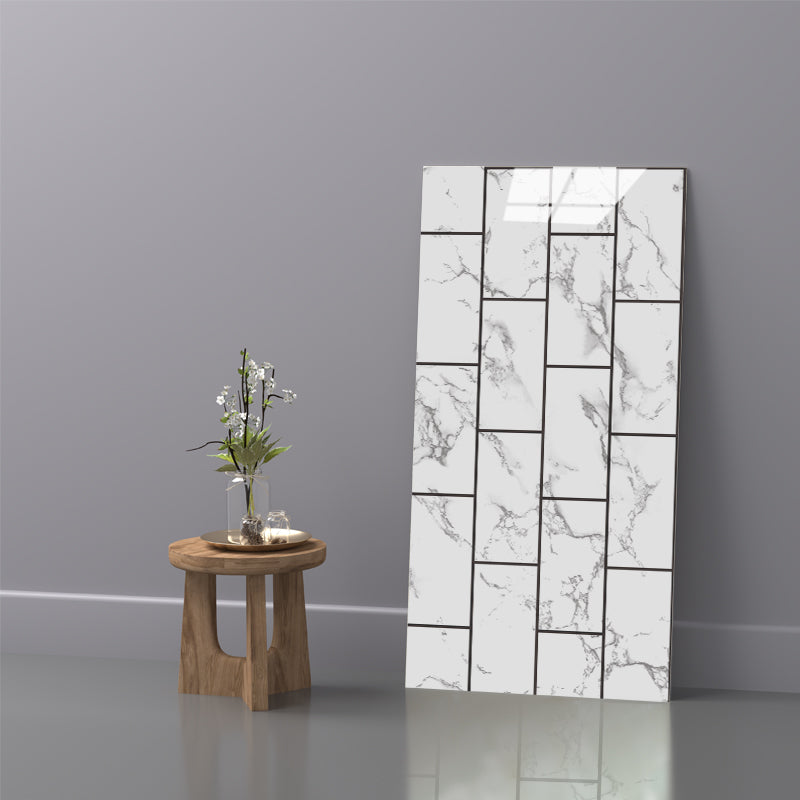 Lisslune | Modern Peel and Stick Tiles Rectangular Peel and Stick Back Wall Pack of 10
