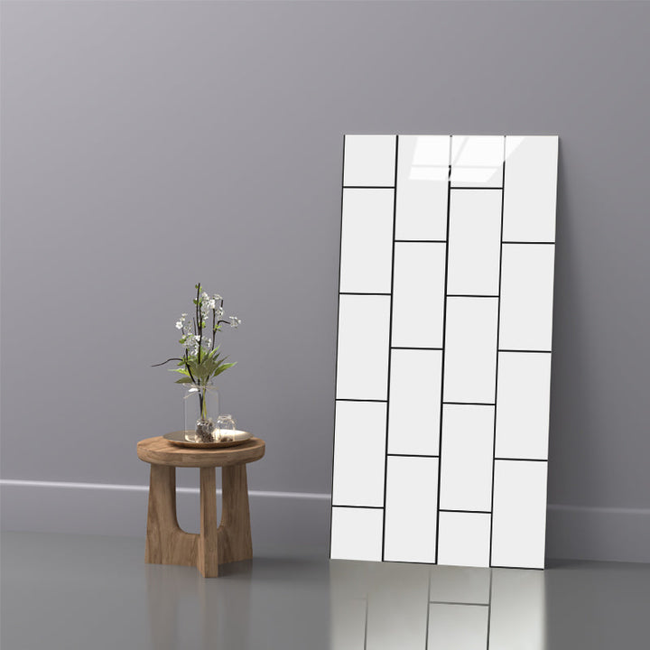 Lisslune | Modern Peel and Stick Tiles Rectangular Peel and Stick Back Wall Pack of 10