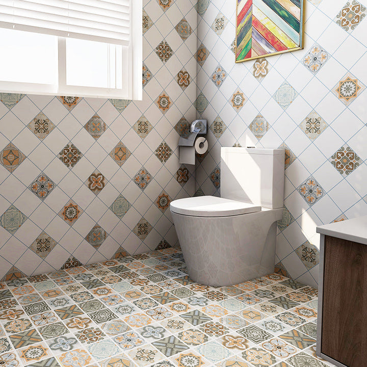 Lisslune | Mosaic Tiles Self-Adhesive Tiles Square Self-Adhesive Back Wall