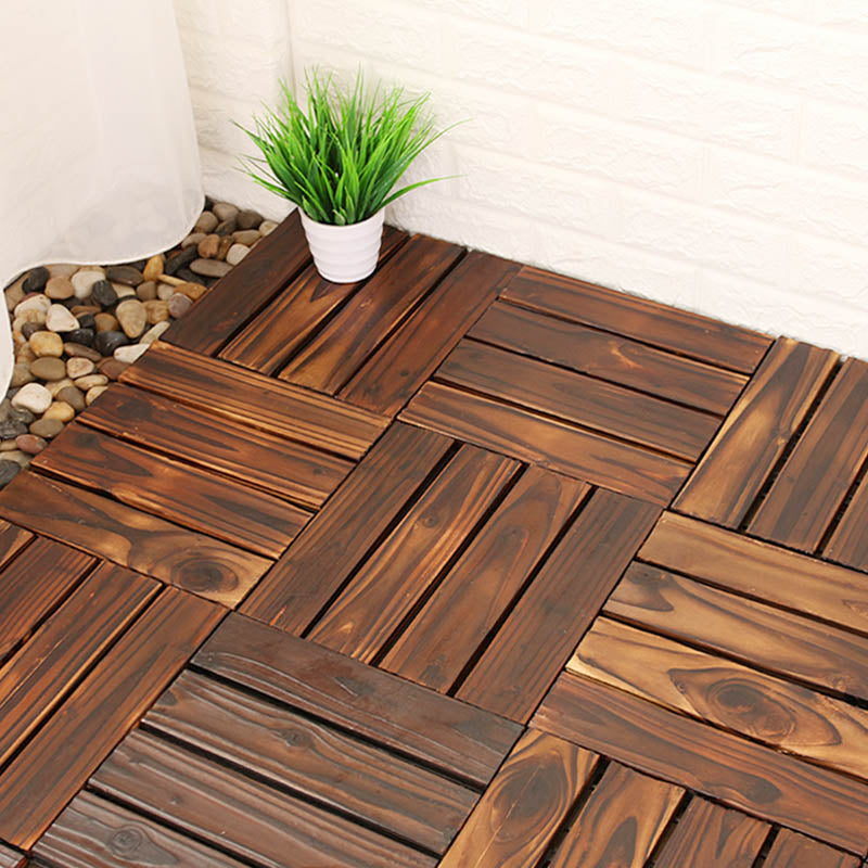 Lisslune | Connection Patio Floor Tiles Made of Solid Wood Patio Floor Tiles