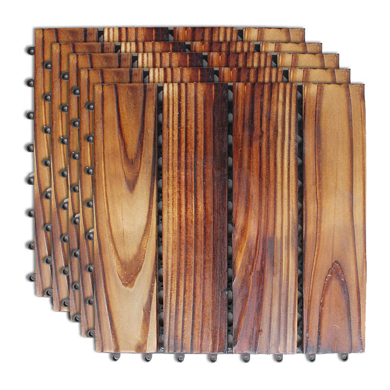 Lisslune | Connection Patio Floor Tiles Made of Solid Wood Patio Floor Tiles