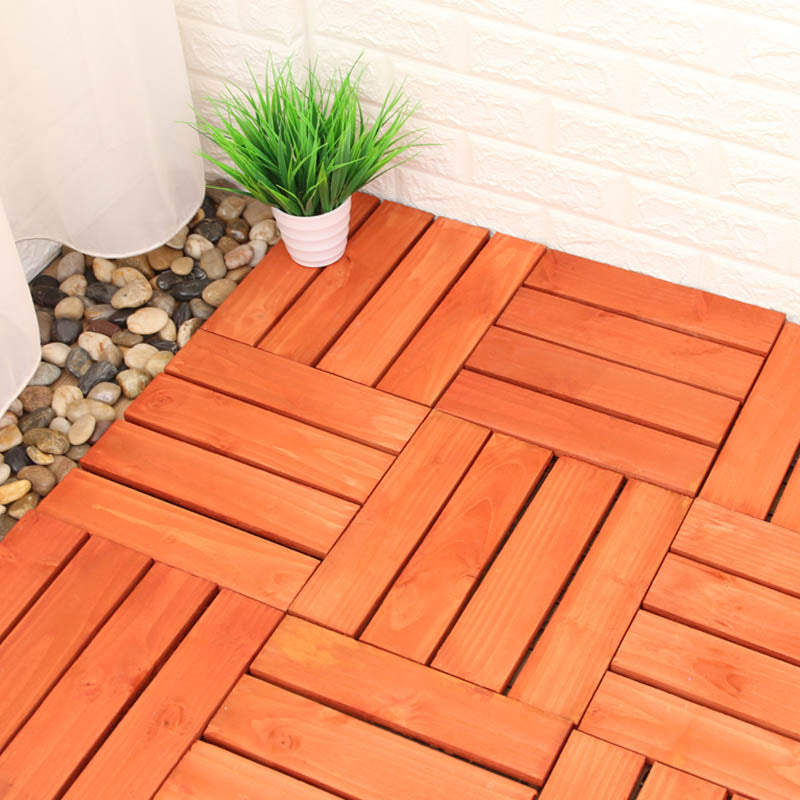 Lisslune | Connection Patio Floor Tiles Made of Solid Wood Patio Floor Tiles