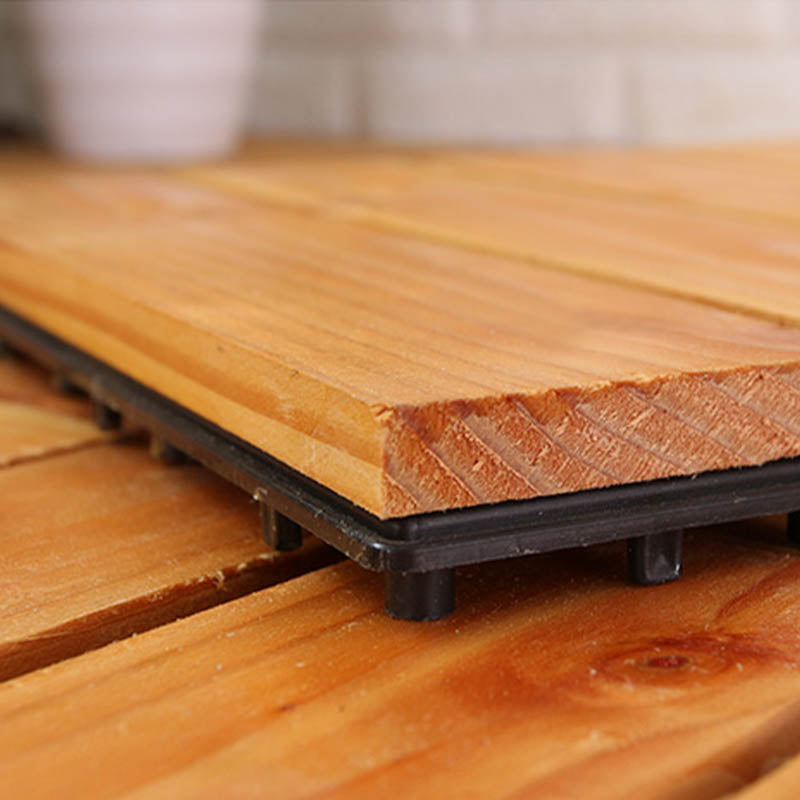 Lisslune | Connection Patio Floor Tiles Made of Solid Wood Patio Floor Tiles