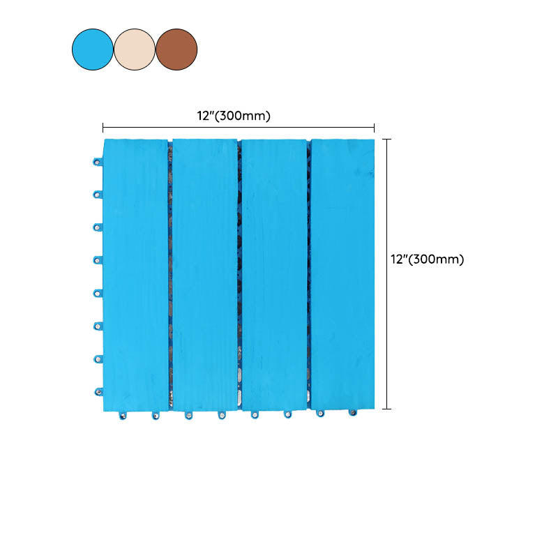 Lisslune | Connection Patio Floor Tiles Made of Solid Wood Patio Floor Tiles