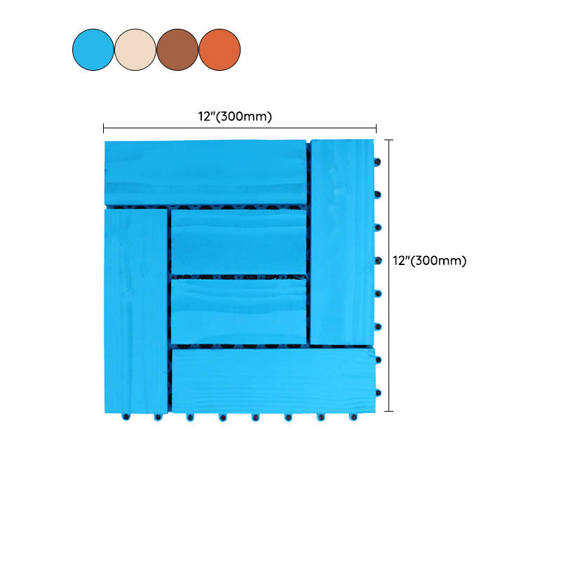 Lisslune | Connection Patio Floor Tiles Made of Solid Wood Patio Floor Tiles