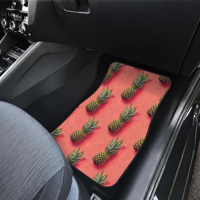 Lisslune | Pastel Pineapple Pink Car Mat