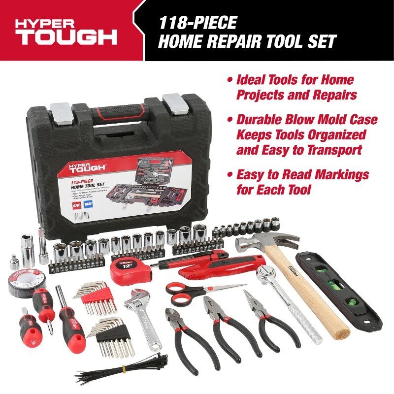 Lisslune | 118-piece repair kit with durable box
