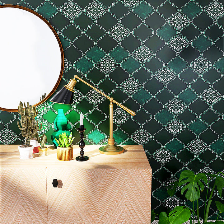Lisslune | Arabesque Peel and Stick Tiles Mosaic Tiles Self-Adhesive Backsplash