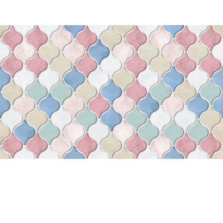Lisslune | Arabesque Peel and Stick Tiles Mosaic Tiles Self-Adhesive Backsplash