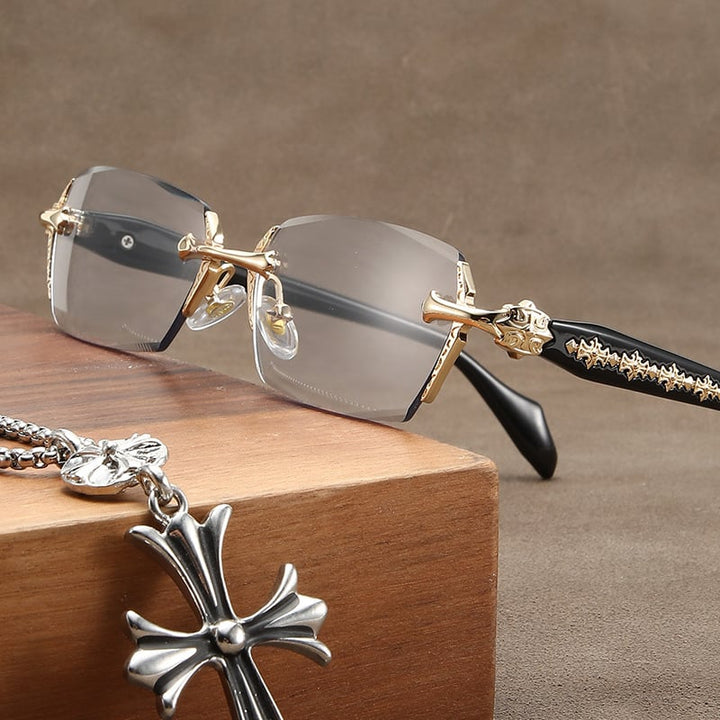 Lisslune | Anti-Blue Light Presbyopia Glasses Hd Rimless Glasses