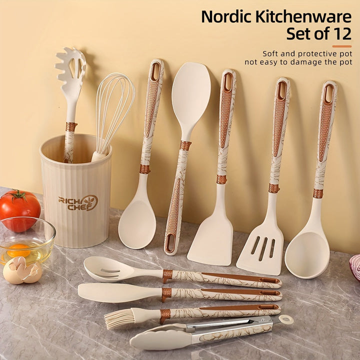 Lisslune | Cooking - Kitchen joy with the elegant silicone kitchen utensil set