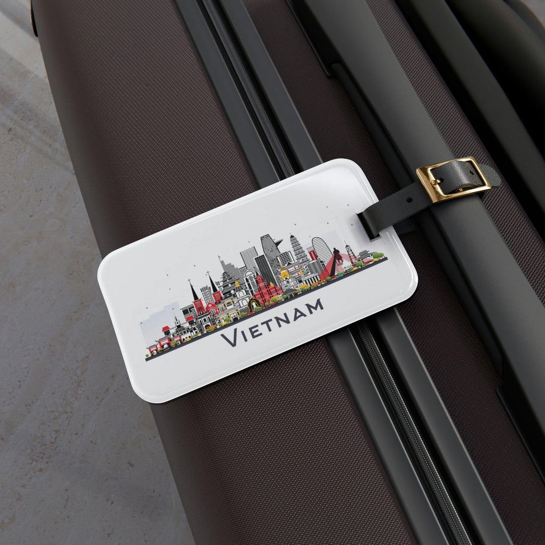 Lisslune | Personalized Explorer Acrylic and Leather Luggage Tag