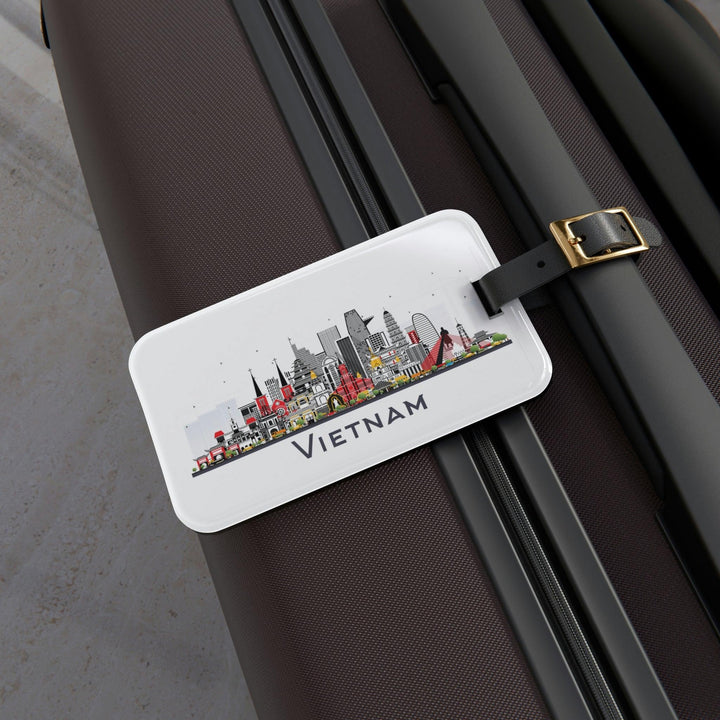Lisslune | Personalized Explorer Acrylic and Leather Luggage Tag