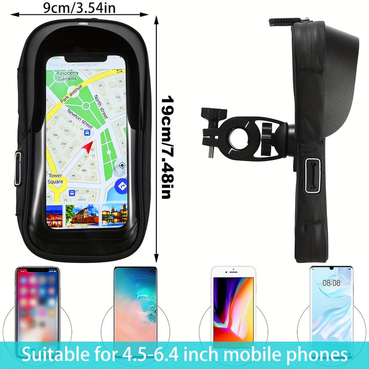 Lisslune | Waterproof Phone Holder for Bike and Motorcycle – 360° Rotatable and Suitable for 4.5–6.4 inch