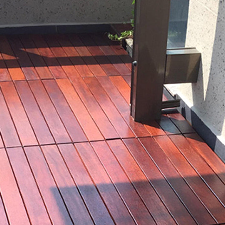 Lisslune | Modern solid hardwood flooring Merbau wood side cladding for terrace