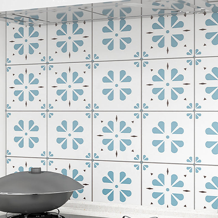 Lisslune | Modern Peel & Stick PVC Tile Grid Pattern Self-Adhesive Wallpaper