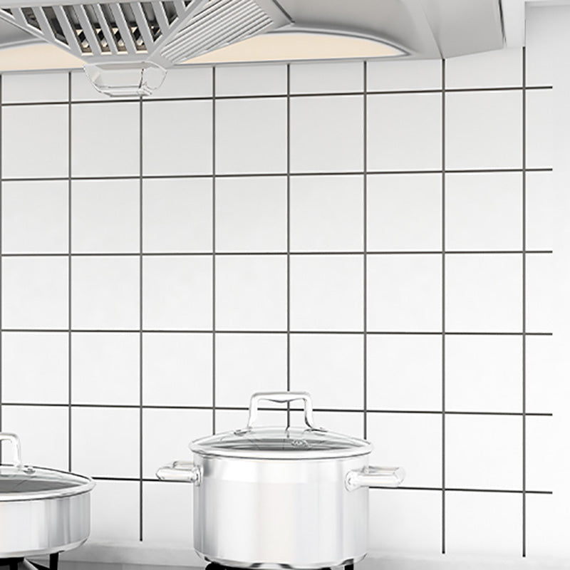 Lisslune | Modern Tile Peel & Stick PVC Grid Pattern Self-Adhesive Wallpaper