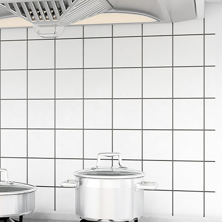 Lisslune | Modern Tile Peel & Stick PVC Grid Pattern Self-Adhesive Wallpaper