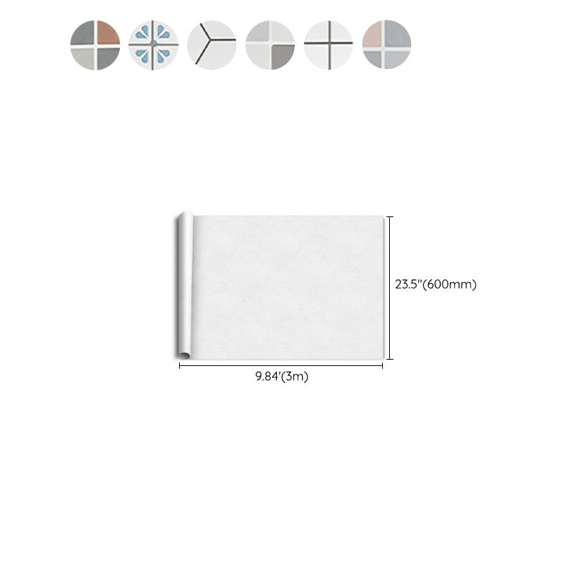 Lisslune | Modern Tile Peel & Stick PVC Grid Pattern Self-Adhesive Wallpaper