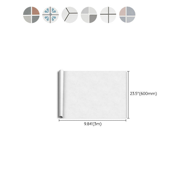 Lisslune | Modern Peel & Stick PVC Tile Grid Pattern Self-Adhesive Wallpaper